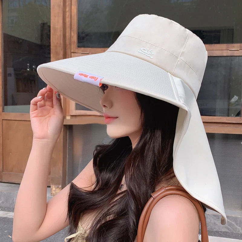 Women Outdoor Fisherman Hat Wide Brim Bucket Hat