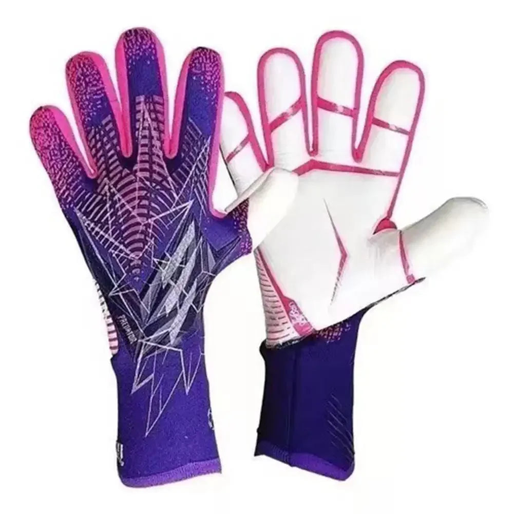 Kids Adults Thicken Latex Goalkeeper Gloves Goalie Gloves
