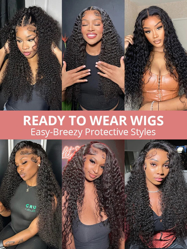 40 46 Inch Deep Wave 13x4 Lace Frontal