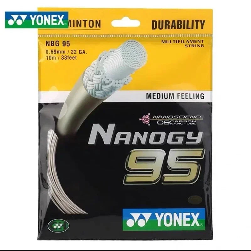 YONEX Badminton String Yonex BG95(0.69mm)NBG95 badminton Racket String BG95 Nanogy for Medium Feeling
