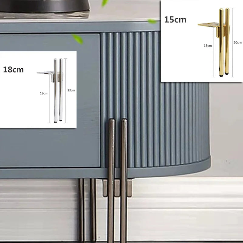 Oulylan 4PCS Furniture Legs Metal For Sofa Cabinet