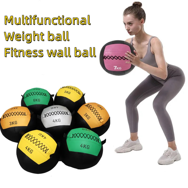 Empty 2 -12kg Crossfit Medicine Wall Ball Gym