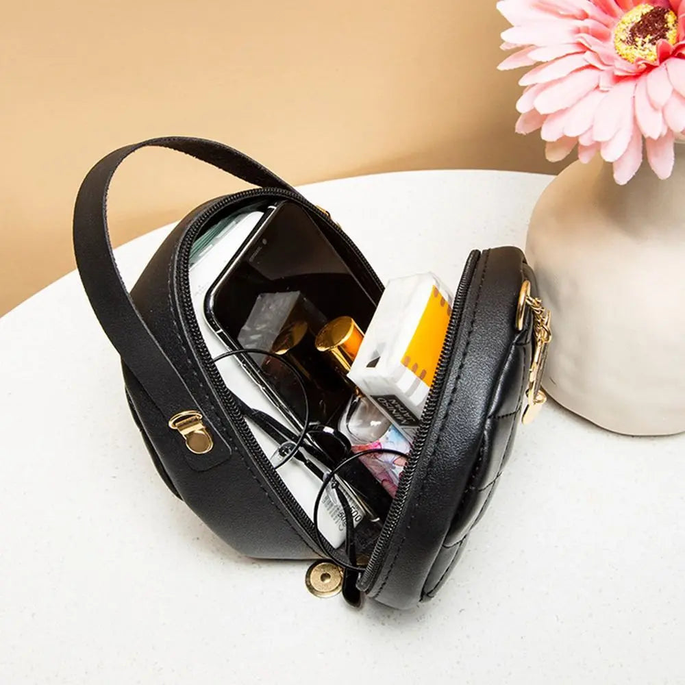 Women Chain Shoulder Bags Round Handbags Ladies Cute