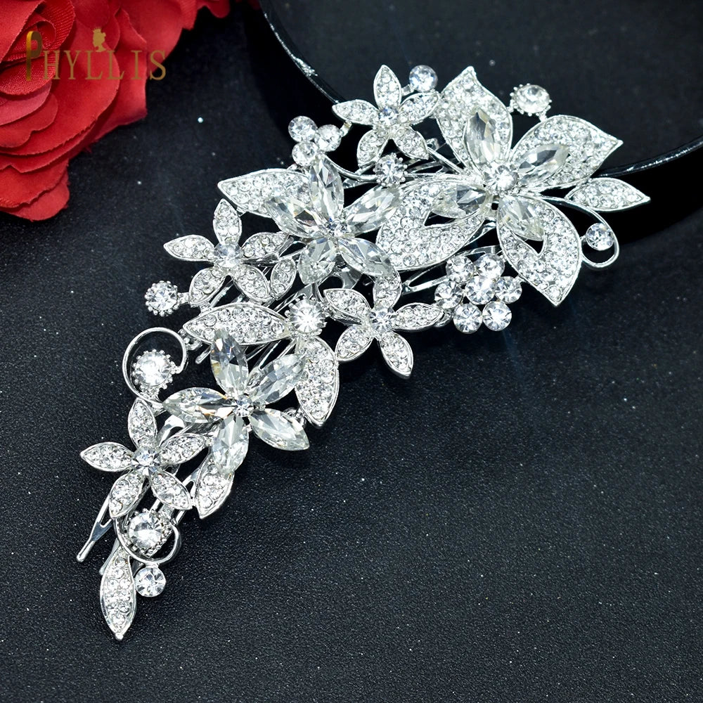 A409 Luxury Wedding Comb Rhinestone Headwear Bride Hair