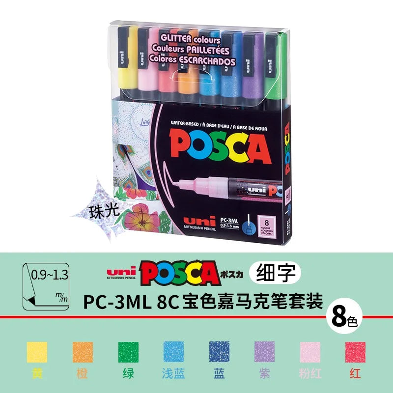 Uni Marker Pen, PC-3M Acrylic posca marcadores permanent