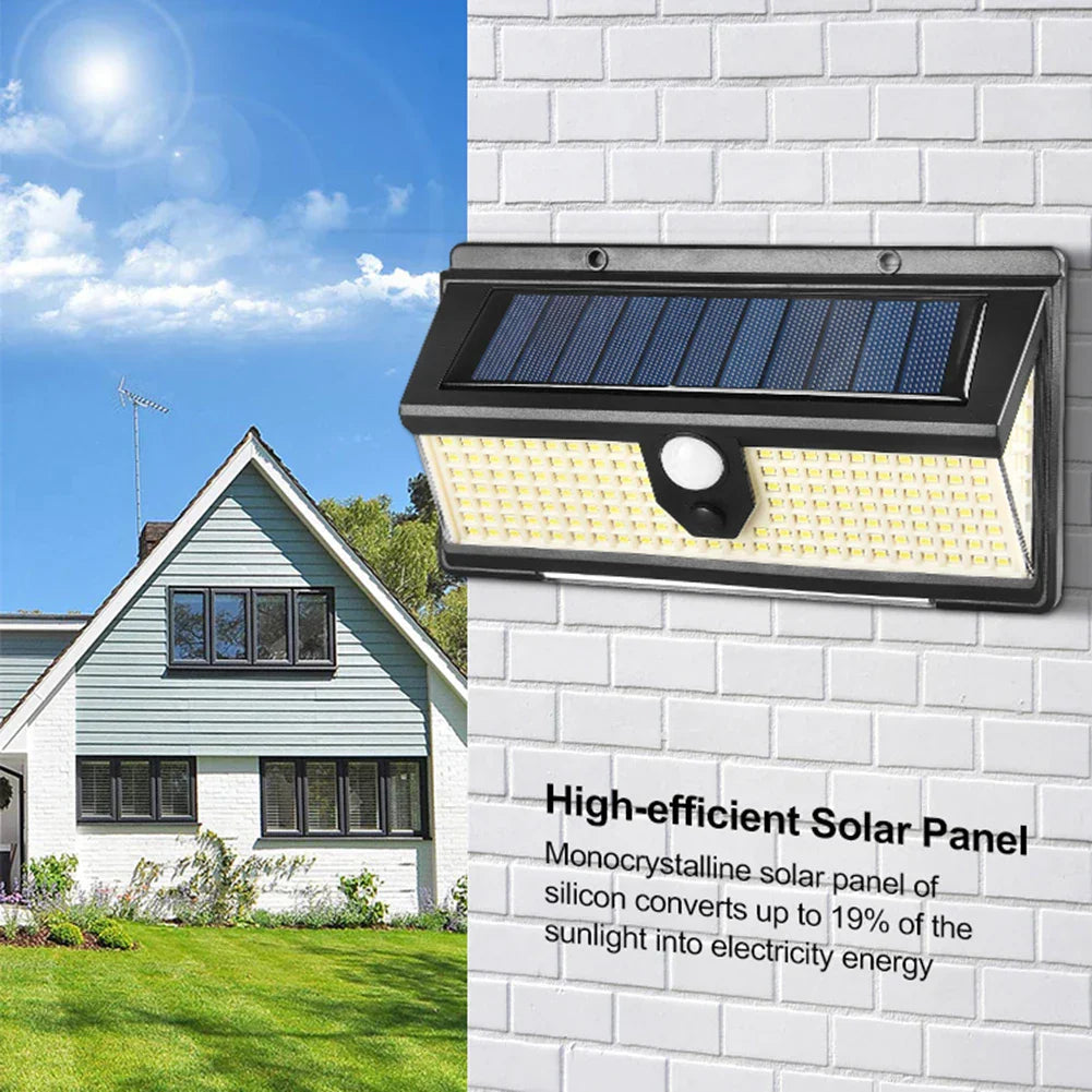 LED Solar Human Body Sensor Light Heat Resistant
