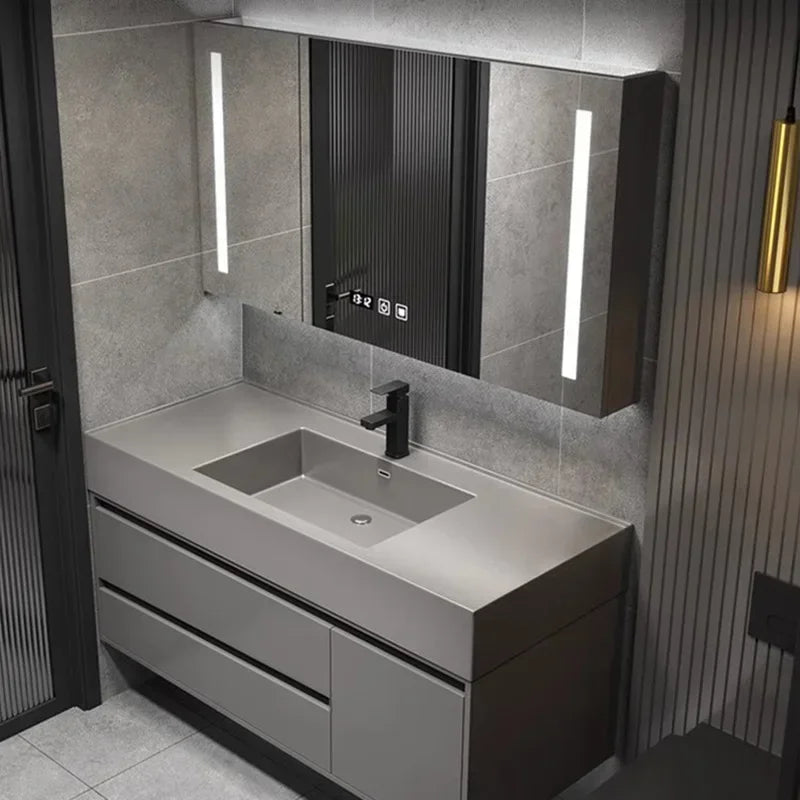 Toilet Vanity Wall Bathroom Cabinets Drawer Wall Washbasin