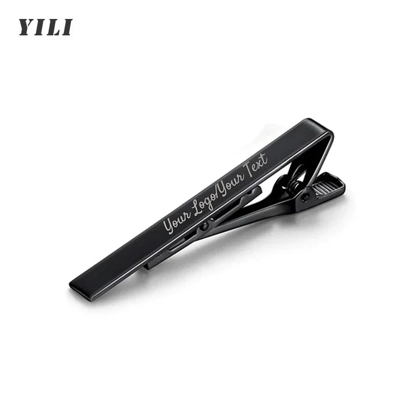 Personalized Engraved Tie ClipCufflinks for Men Customized DIY