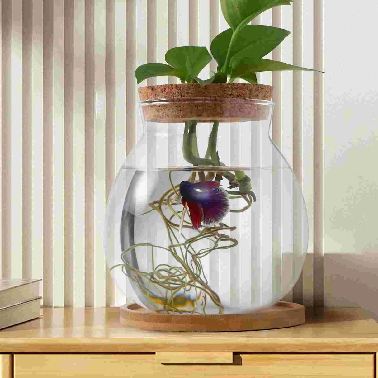 Glass Fish Bowl Lid Small Betta Tank Terrarium