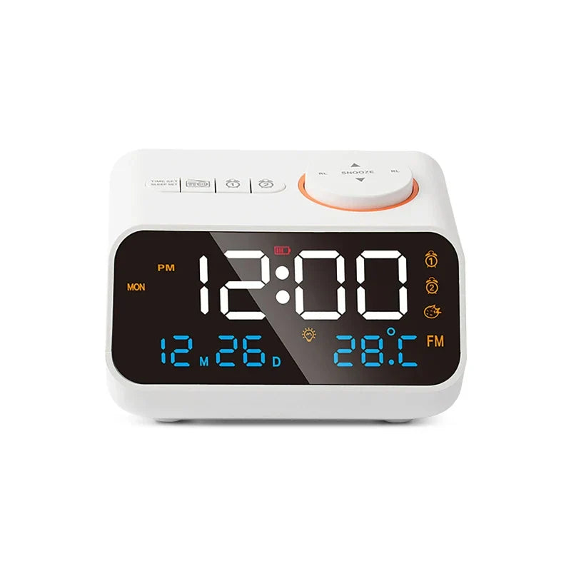 LED Digital Alarm Clock Watch Table Electronic Desktop