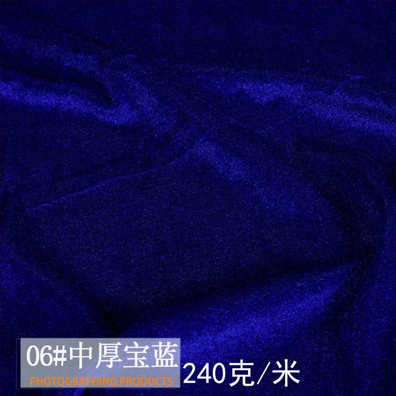 100*160cm Solid Color Mixed Textile Gold Velvet Fabric