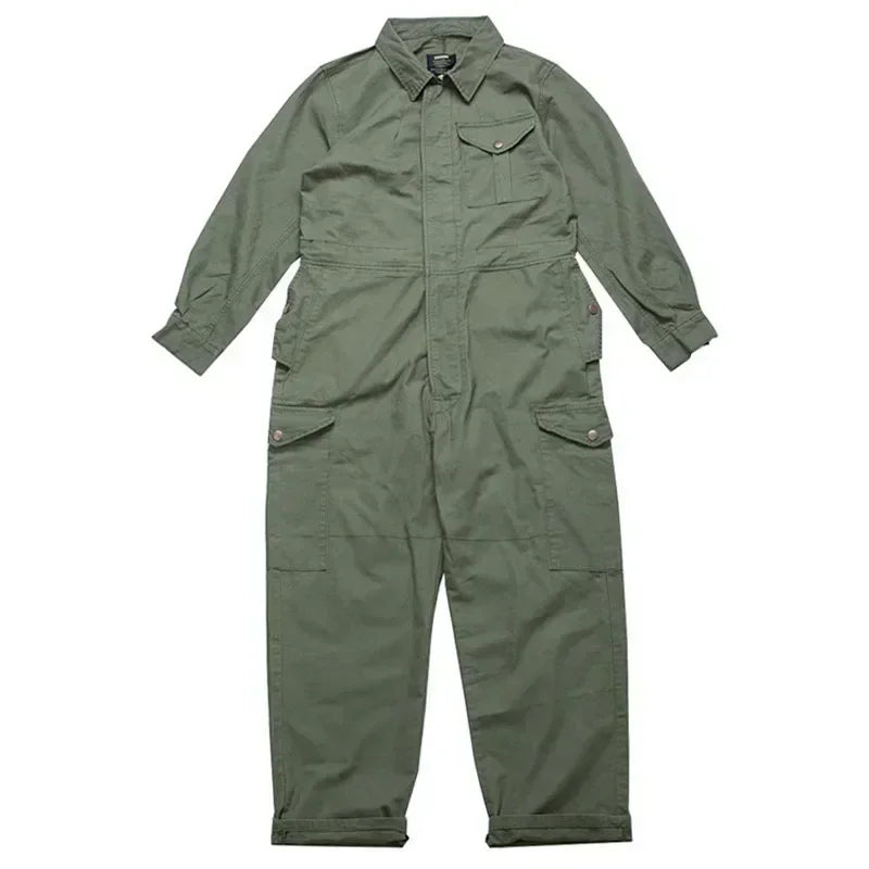 Men Clothing American Style Multi Pocket Overalls Men's