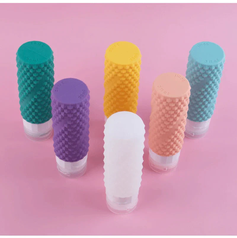 90ML/PC Silicone Travel Bottles TSA Approved Leak Proof