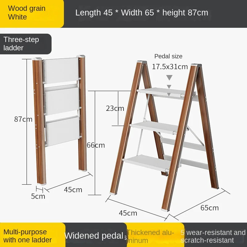 Multifunctional High Stools Kitchen Thickened Telescopic Ladder Stable