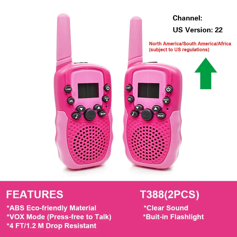 T388 Walkie Talkie Children Radio Receiver Walkie Talkie