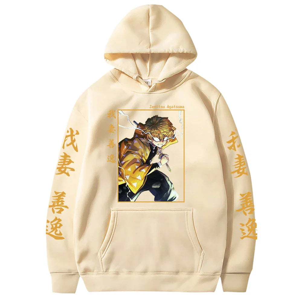 Demon Slayer Japan Anime Plus Size Hoodie Agatsuma