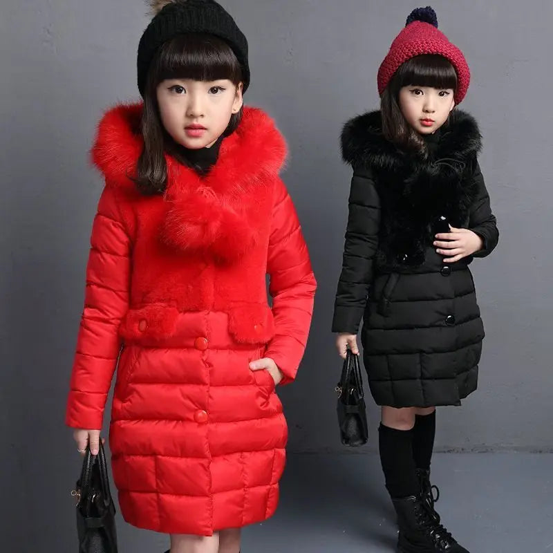 2023 Winter Warm Jackets for Girls Fashion Fur