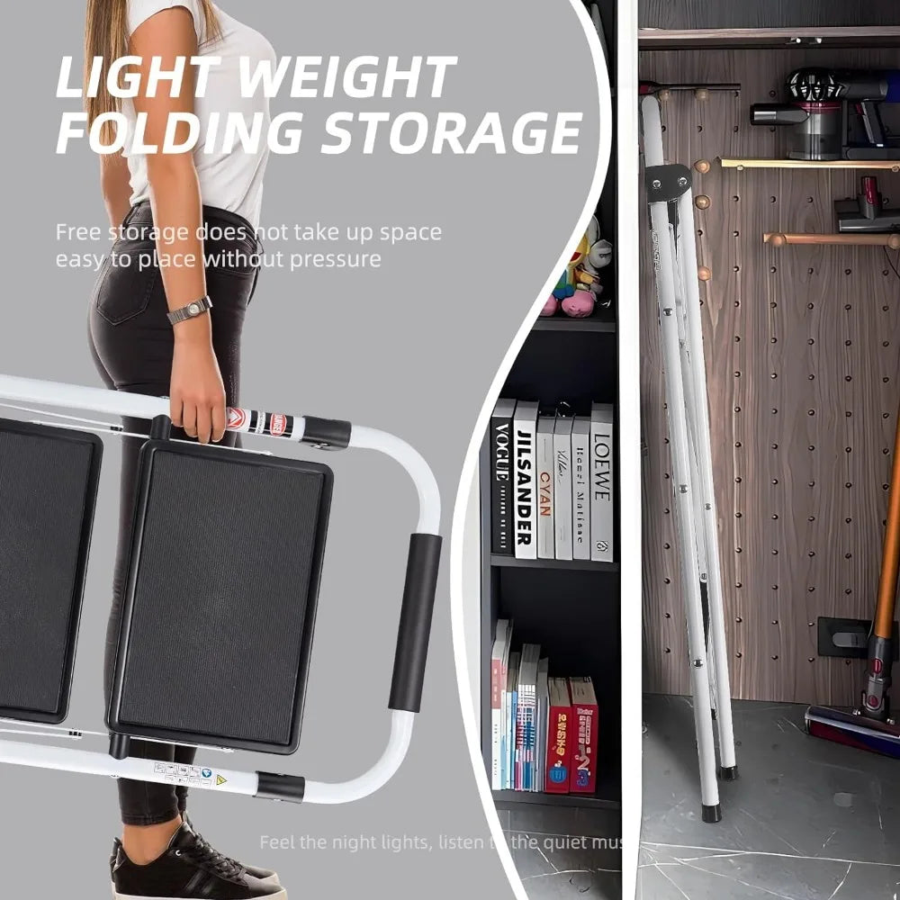 3 Step Ladder,Folding Step Stool for Adults