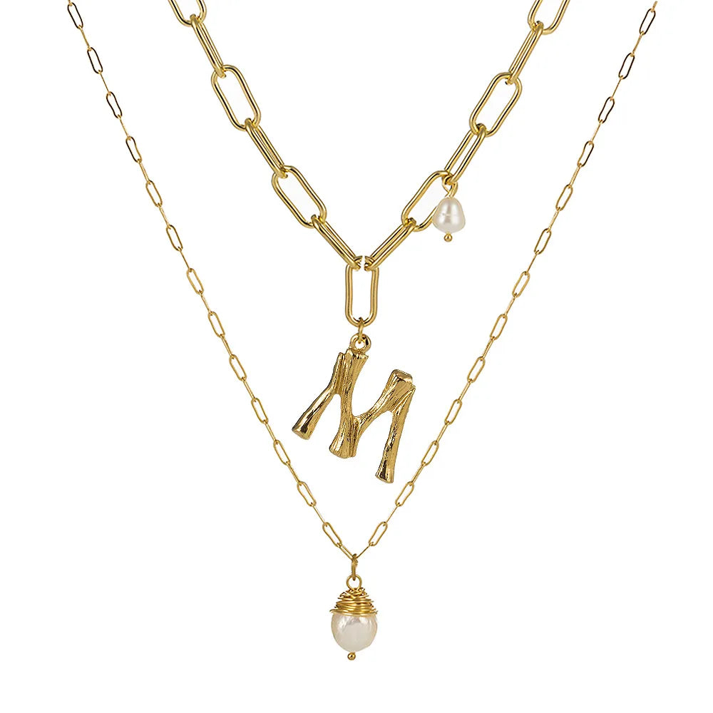 Real Natural Freshwater Baroque Pearl Pendant Necklace