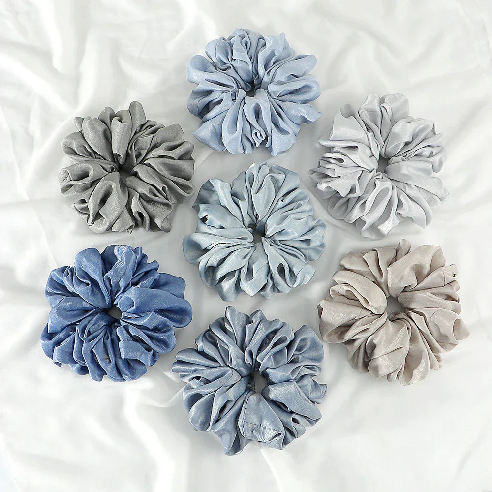 Big Size Shiny Chiffon Scrunchies for Muslim Women