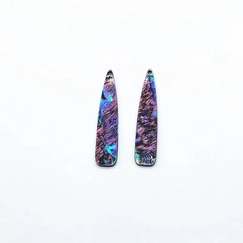 54x12mm 30pcs Acrylic with Shell Drop