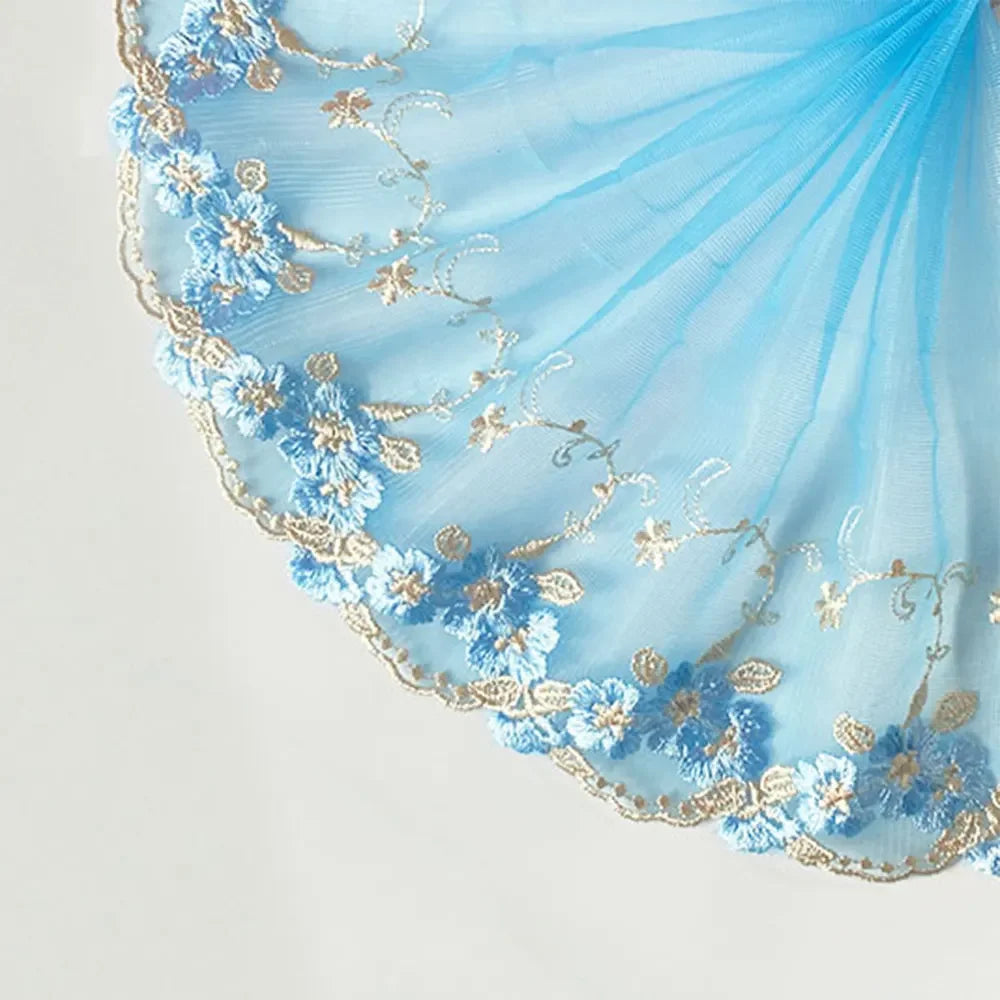 11/17.5cm Wide Mesh Tulle Beaded Embroidery Guipure Lace