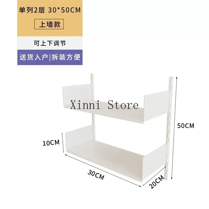 Metal Display Bookcase Magazine Rack Wall Modern Bookcase