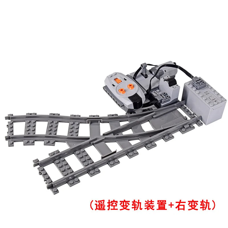 City Track Trains Uphill Flexible Soft Tracks Building