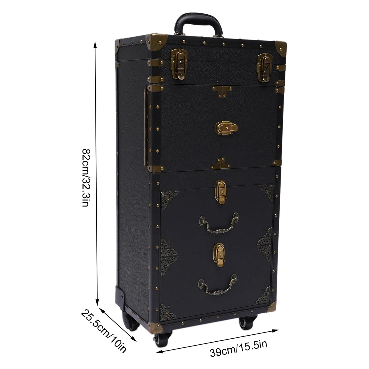 Rolling Lockable Makeup Hairdressing Trolley Stylist Beauty Salon