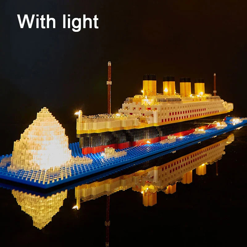 Titanic ship model children's toys birthday gift assembly