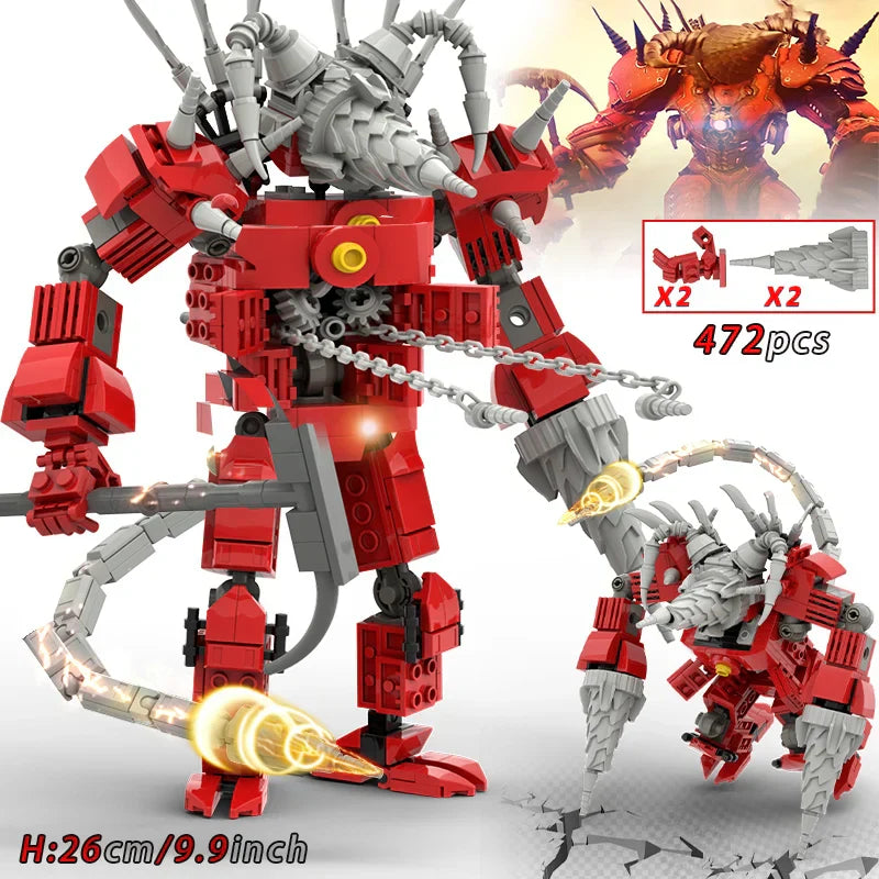 Moc Skibidi Toilet Builing Blocks Toy Titan Clock