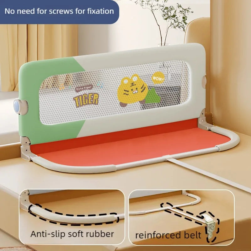 Invisible Collapsible Baby Bed Rail Guardrail Safety U-Shaped