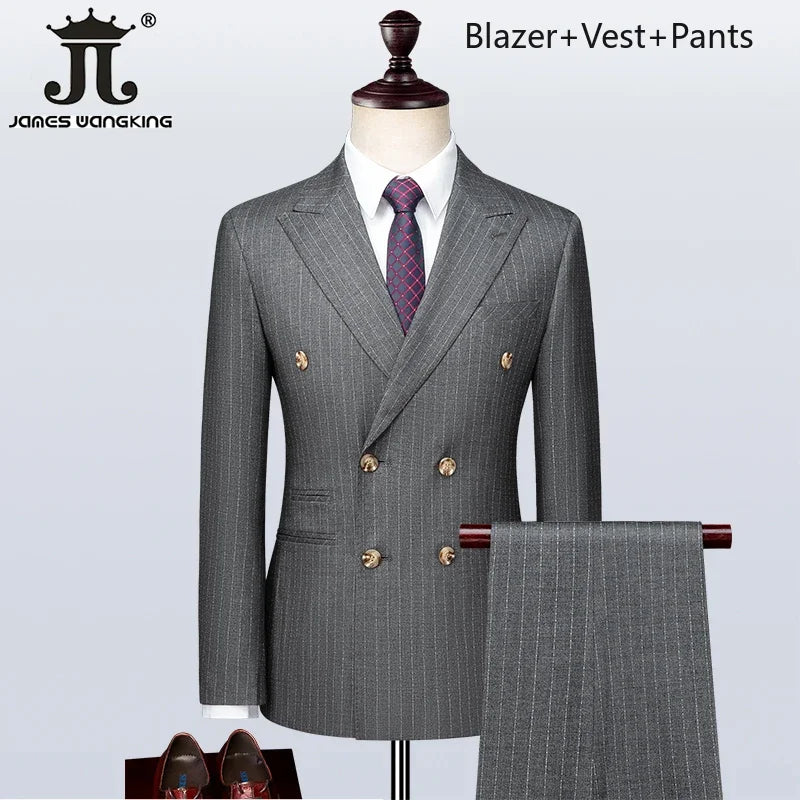 S-5XL ( Blazer + Vest + Pants )