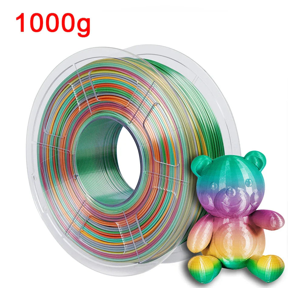 Silk Colorful 3D Printer Filament PLA Rainbow 3D