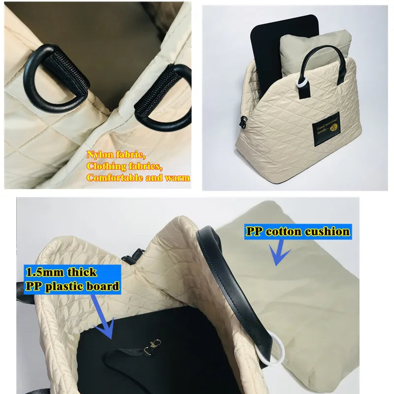 Portable Warm Kennel Pet Dog Carrier Bag Car