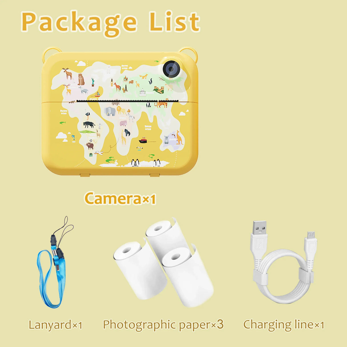Instant Print Camera For Kids, Christmas Birthday Gifts
