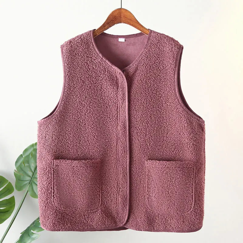 Womens Plus Size Fleece Jacket Autumn Casual Clothing