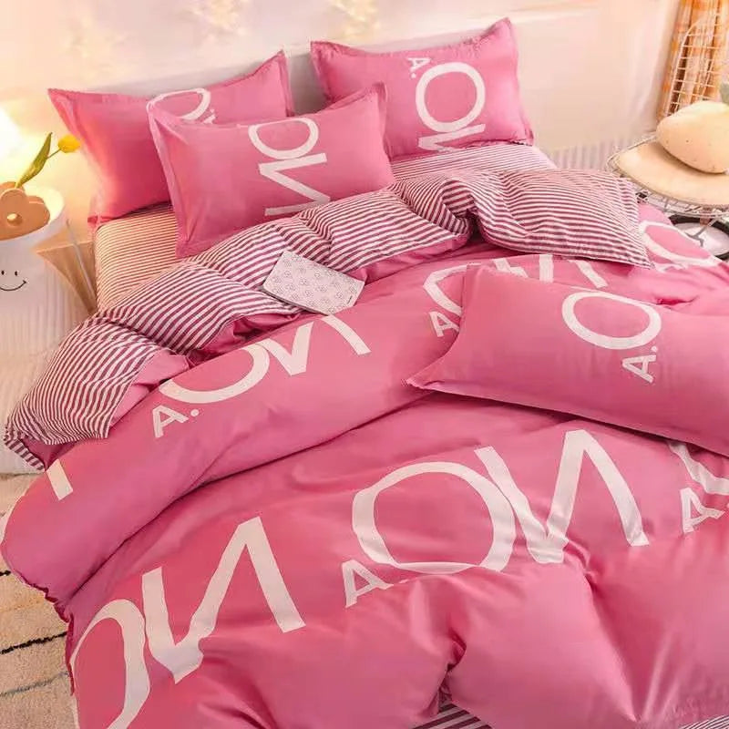 Cute Bedding Set Men Women Duvet Cover Bed