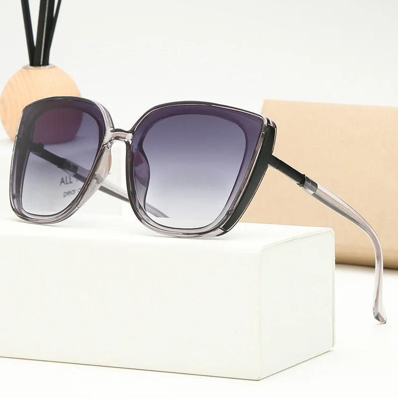 New Large Frame Square Sunglasses Women's Brand Designer
