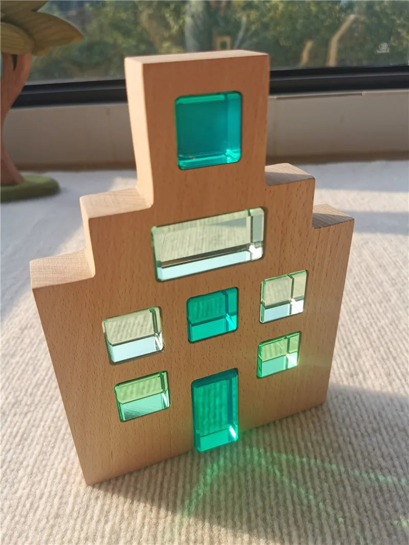 Kids Montessori Wooden Toys Large Dutch Wood House