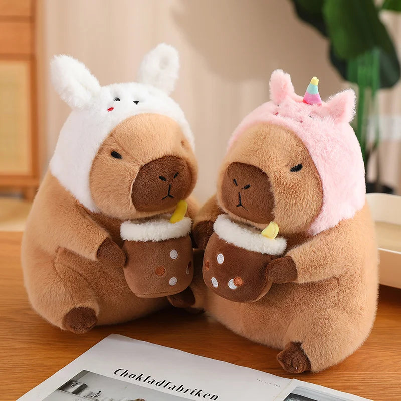 Capybara Plush Toy Simulation Capibara Cosplay Unicorn Dinosaur