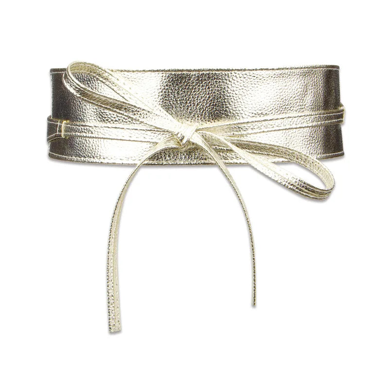 Women Belt for Dress Leather Bowknot Wide Belts