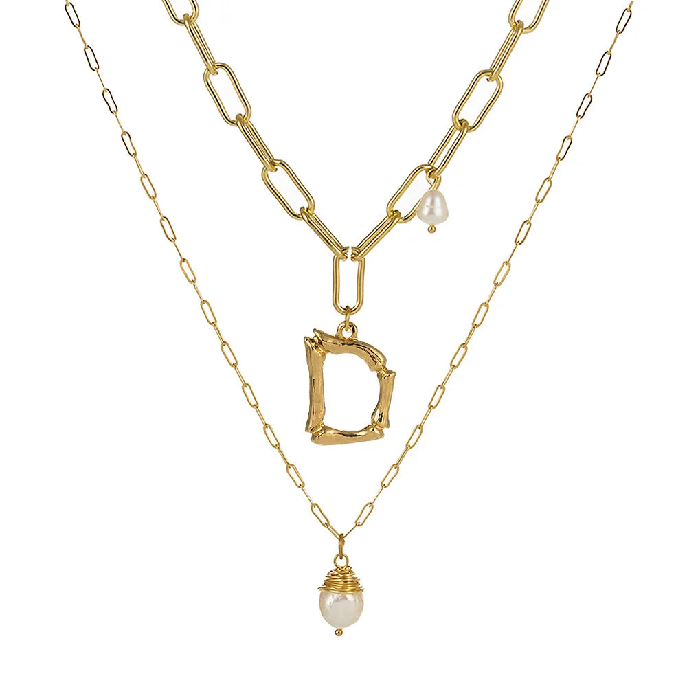 Real Natural Freshwater Baroque Pearl Pendant Necklace