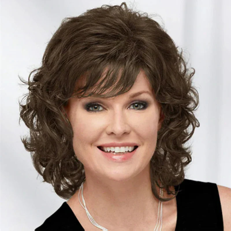 HAIRJOY Women Synthetic Hair Wigs Short Curly with