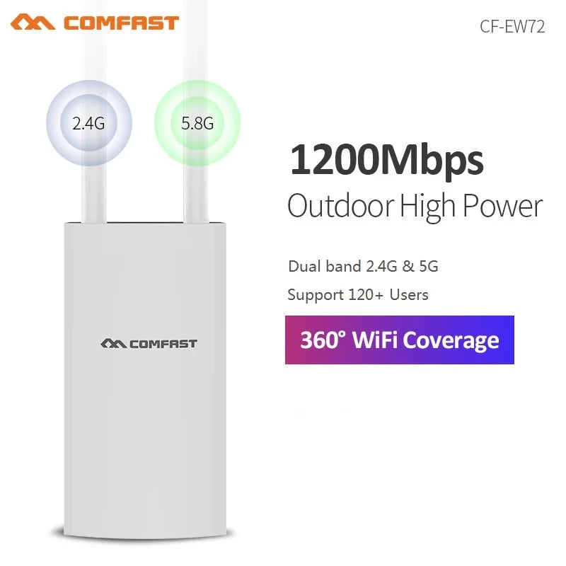 Comfast 300M/1200M Outdoor Access Point Wireless WiFi Extender
