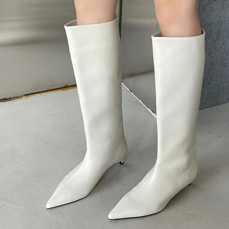 New Brown High Modern Boots For Women Female