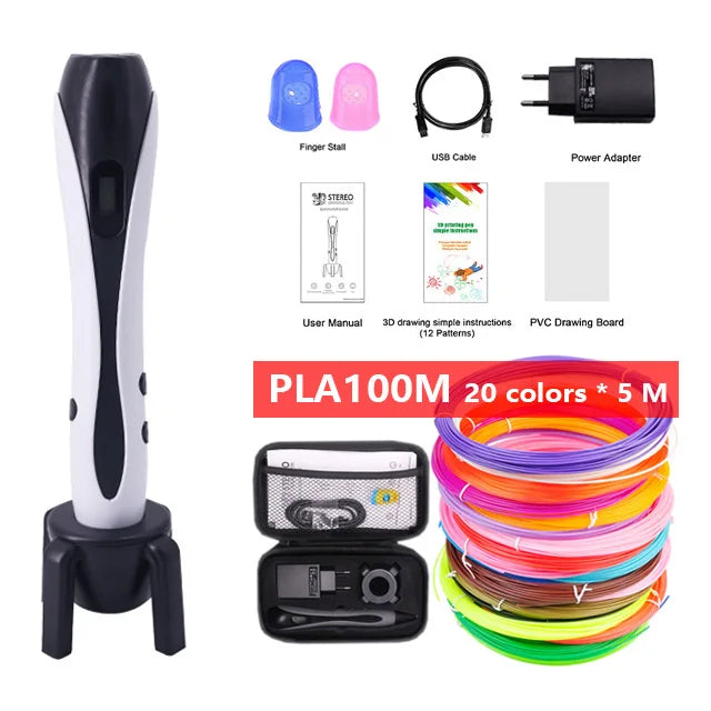 3D Creative Drawing Pen Set with 30 Color