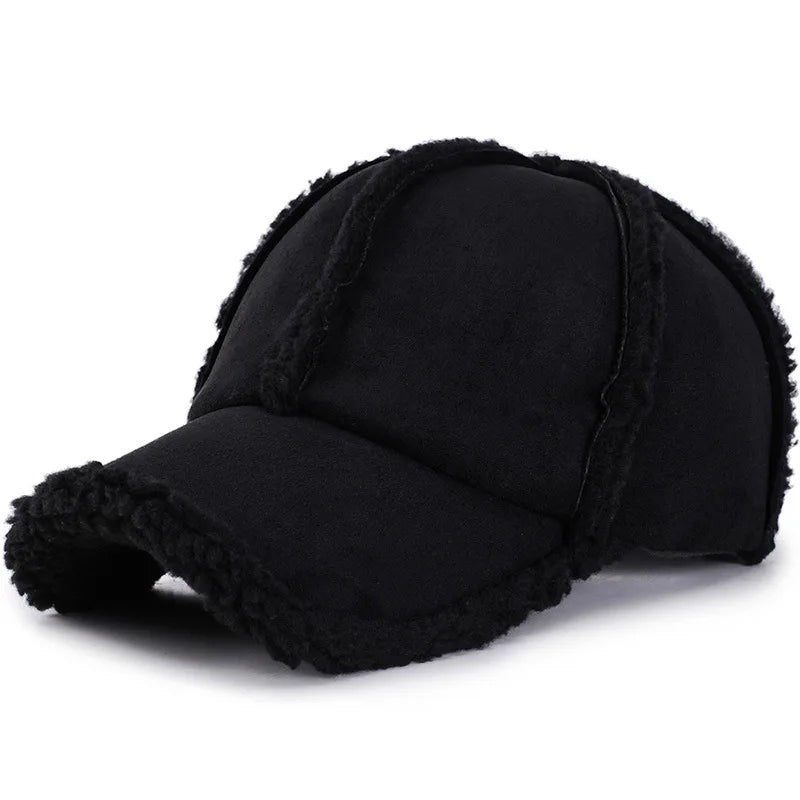 Dusty Pink Women Winter Hat Fleece Lined Faux
