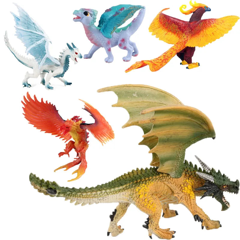 simulation dragon figurines model Savage Flying Magic Dragon
