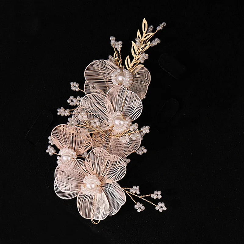 Flower Wedding Hair Accessories Hairband Bride Tiaras For